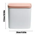thumbnail image 4 of Kitchen Trash Can, Step-On Garbage Can with Lid, Tall Kitchen & Bathroom Trash Can, Small Office Waste Bin, Pink - Xuniizn, 4 of 7