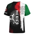 thumbnail image 4 of 2026 Soccer Cup Retro Jersey for Men, Round Neck Short Sleeve Pullover with National Flag & Player Graphic Print for Fan Gathering & Streetwear Green XXXL, 4 of 7