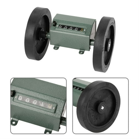 

Roller Type Counting Machine Length Meter Counter 5 Digits Accurately 0-9999.9m Range Prevent Skid For Leather