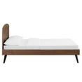 thumbnail image 4 of Modway Bronwen King Rubberwood and MDF Wood Platform Bed in Walnut, 4 of 4
