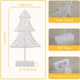 thumbnail image 5 of Vorkoi Christmas Tree Table Lamps Warm White LED Night Light Battery & USB Operated Creative Desk Lamp Mood Light for Wedding Home Bedroom Party Decoration, 5 of 5