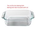 thumbnail image 4 of Pyrex 222 Pcs 2 Pintes Bleu Cadet 8 Pouces x 8 Pouces Couvercle de Plat de Cuisson, 4 of 4