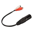 3 Pin XLR Male To 2 RCA Female Y Splitter Cable 0 6 Feet Noise 3-pin-xlr-male-to-2-rca-female-y-splitter-cable-0-6-feet-noise