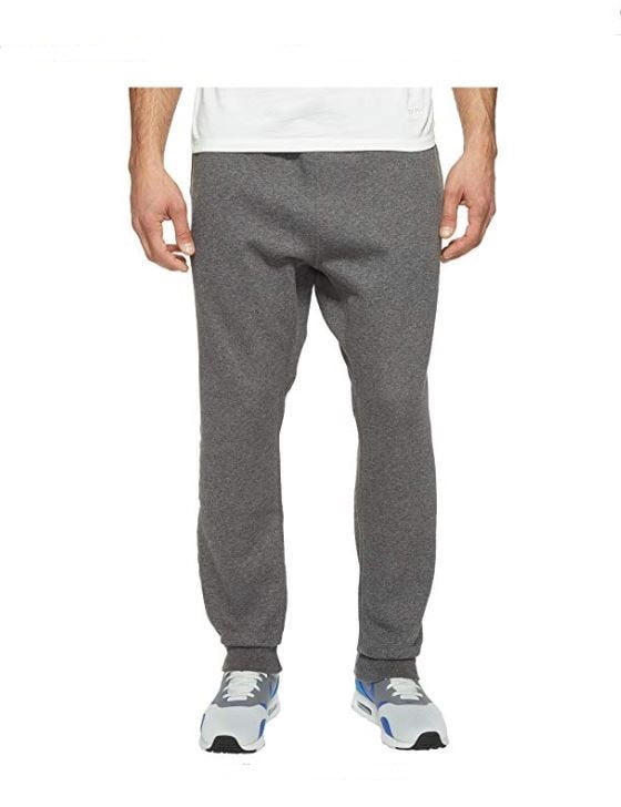 nike club cuffed sweatpants in gray