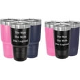 thumbnail image 2 of PrecisionNC Funny Tumblers The Man The Myth The Legend Engraved Stainless Steel Travel Mug Tumbler with Lid 30 ounce Pink, 2 of 2