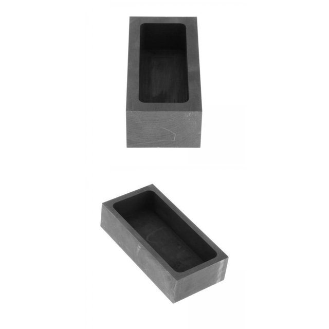 de Lingote de de Grafito de 2 Uds para Fundir Metales Preciosos de Latón Dorado estilo 2 Yinane tanque de grafito