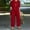 Red, variant on Women Autumn Winter Fashion Too Thin Fashion Plus Size Women's Three Piece Set Pant Suits for Women Dressy Party Wide Leg Romper plus Size Wedding Pant Suits Women Party Outfits Womens Bibs Overalls