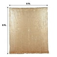 thumbnail image 2 of BalsaCircle 8 feet x 8 feet Matte Champagne Big Payette Sequin Backdrop Curtain Wedding Party Photo Booth Decorations, 2 of 8