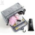 thumbnail image 2 of Gustave Toiletry Bag Travel Bag with Hanging Hook, Water-resistant Makeup Cosmetic Bag Travel Organizer for Accessories, Shampoo, Toiletries, Brushes, Gray, 2 of 9