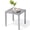 Gray, variant on Crestlive Products Outdoor Side Table,Black Small Square Metal End Table with Easy Assembly,Weather Resistant Design for Pool Patio Balcony