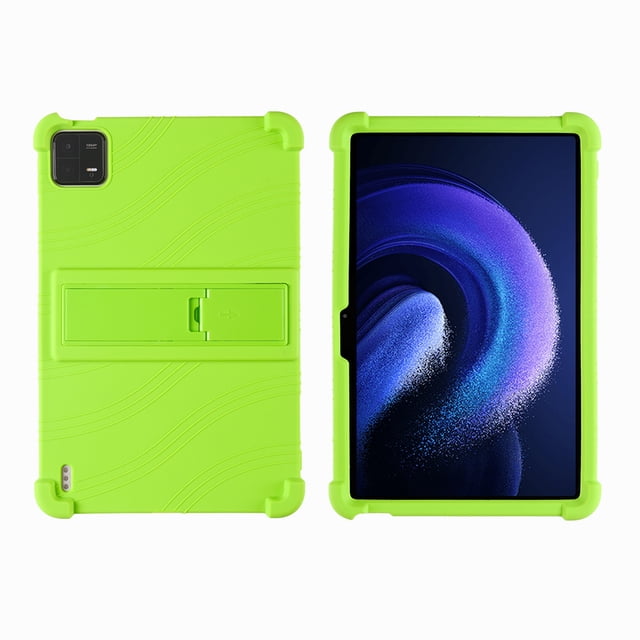 Case for Xiaomi Pad 6 5 Pro 12.4 Pad 4 Plus Tablet Protective Kids Funda Cover Shockproof Kickstand Soft Silicone Shell Coque Green Xiaomi Mi Pad 4 Plus