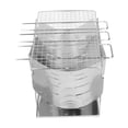 thumbnail image 4 of Parrilla de barbacoa para acampar, diseño de ranura curva plegable de acero inoxidable, colector de polvo sobre el fuego, parrilla de barbacoa al aire libre para Picnics, 4 of 5