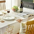 thumbnail image 5 of XunW Table Cover Easy-Clean Vinyl Tablecloth Colored Stripe Cotton Linen Fade-Resistant Home Decoration Waterproof Oil-Proof, 5 of 12