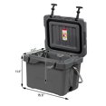thumbnail image 2 of SKTAKOL 16 Quart Cooler Portable Ice Chest Leak-Proof 24 Cans Ice Boxfor Camping Grey, 2 of 10