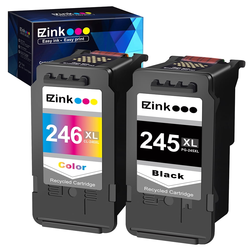 EZ Ink PG245XL CL246XL Ink Cartridge Replacement for Canon PG245XL CL