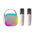 thumbnail image 4 of ❉Mini Máquina de Karaoke TQEHS para Niños con 2 Micrófonos Portátil Bluetooth LED Z7Q7, 4 of 5