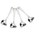 thumbnail image 1 of Hytrove 4Ud Cucharones Pequeños De Acero Inoxidable Para Salsas Con Mango Ergonómico Plateado, 1 of 8