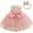 Pink, variant on LIJCC Baby Girls Pageant Lace Sequins Embroidery Dresses Christening Baptism Party Formal Dress Toddler Party Bowknot Tutu Gown Dress with Headwear