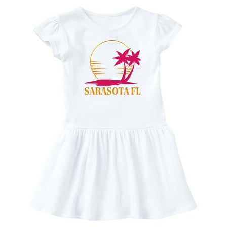 

Inktastic Sarasota Florida Sunset Beach Vacation Gift Baby Girl Dress