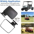 thumbnail image 3 of HKOO Newest Golf Cart Folding Side Mirrors and Rear View Mirror 16.5" Extra Wide Panoramic Golf Cart Mirrors Fits for Club Car EZGO Yamaha Combo Pack, 3 of 9