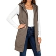 thumbnail image 7 of Lnmiateer Womens Lightweight Draped Long Vest Sleeveless Knit Cardigan With Pockets Casual Layering Outerwear, 7 of 7