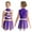 Purple, variant on TiaoBug Girls Cheer Leader Uniform Schoolgirl Dance Dress Stage Performance Cheerleading Outfit Purple 10