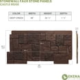 thumbnail image 3 of Ekena Millwork 49"W x 24 1/2"H x 1 1/4"D Castle Rock Stacked Stone, EverStone Faux Stone Siding Panel, Deep Creek, 3 of 9