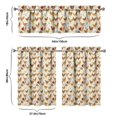 thumbnail image 6 of Kitchen Curtains 36 Inch Short - 3 Panel Set with Cute Farmhouse Egg & Chicken Print, Rod Pocket Window Curtain, 100% Polyester for Rustic Coop, Farm Kitchen, Easy Wash, 6 of 6