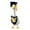 Black, variant on Summercome Graduation Porch Goose Outfits for Cement Goose 23" Lawn Goose Statue Clothes Bachelor's Hat and Plastic Goose Costume for Easter Party Yard Outdoor