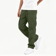 thumbnail image 7 of Guluxicc Boys Cargo Pants with Mutil Pockets Drawstring Elastic Waist Loose Casual Outdoor Hiking Trousers for Kids 5-15Years, 7 of 7