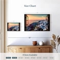 thumbnail image 4 of Elephant Stock Enchanting Oia Santorini Wall Art - Horizontal Canvas Wall Art - Living Room Wall Decor - Beach Canvas - Purple And Orange Decor - 12" x 8", 4 of 8