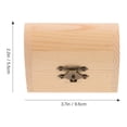 thumbnail image 2 of Miangastore 2Pcs Solid Wooden Arc Design Storage Boxes Gift Boxes Treasure Boxes (Small), 2 of 8