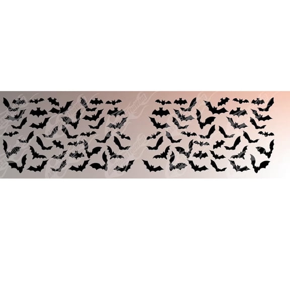 Bat Colony Window Decals Compatible with and Fits Jeep Wrangler 2018-2023 - Set of Two