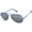 Blue / Smoke, variant on Aviator Sunglasses Silver Metal Frame USA Flag Lens for Men and Women