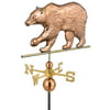 25" Luxury Polished Copper Into the Forest Grizzly Bear Weathervane