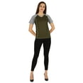 thumbnail image 2 of Inkmeso Solid Short Sleeve T-Shirt For Womens Sporty Casual Solid Basic Workout Shirts, 2 of 7