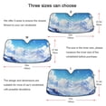 thumbnail image 5 of Snow-capped Mountains Car Windshield Sun Shade Reflector Sunshade Foldable for Front Keeps Vehicle Cool, 5 of 8