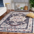 thumbnail image 2 of SAFAVIEH Luna Damian Oriental Area Rug, Beige/Navy, 5'3" x 7'6", 2 of 8