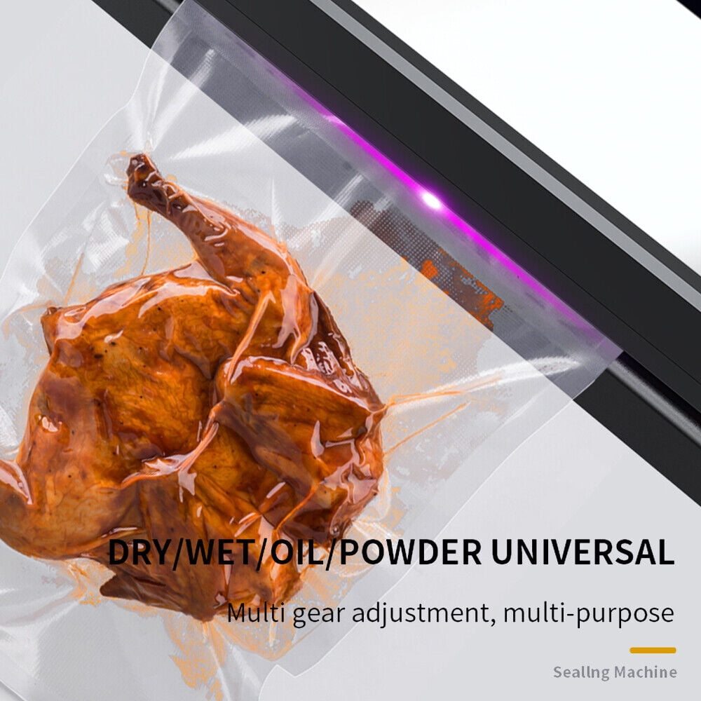 WEISIPU Vacuum Sealer Machine with 30 Vacuum Bags, 65KPa Automatic Food Sealer Electric Air Sealing Preserver System for Food Storage
