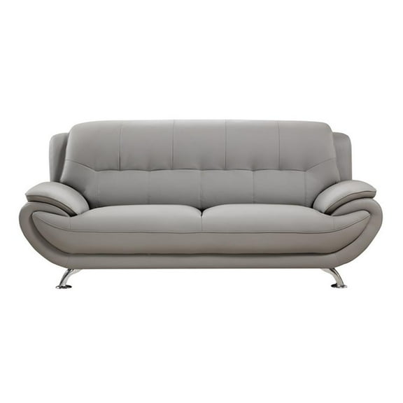 AE208 Gray Color With Sofa Faux and Bonded Leather