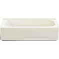 thumbnail image 4 of Proflo Pfb14cr Folsom 60" X 30" Right Hand Steel Soaking Tub - White, 4 of 6