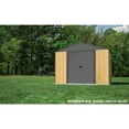thumbnail image 3 of Arrow Ironwood 10 x 8 x 8 ft Grey Steel Hybrid Shed Kit, 3 of 12