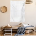 thumbnail image 2 of Abstract Tapestry, Continuous Star Like Monochrome Forms Illustration Print on Plain Backdrop, Wall Hanging for Bedroom Living Room Dorm Decor, 40W X 60L Inches, White Cadet Blue, by Ambesonne, 2 of 5