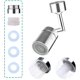 thumbnail image 5 of Filtro giratorio para grifo de cocina de 720 grados Aeratoruniversal, accesorio para fregadero antisalpicaduras, extensor de grifo de 2 modos, para lavado de cara en el cuarto, con descarga de ojos, g Feliz Sencillez, 5 of 5