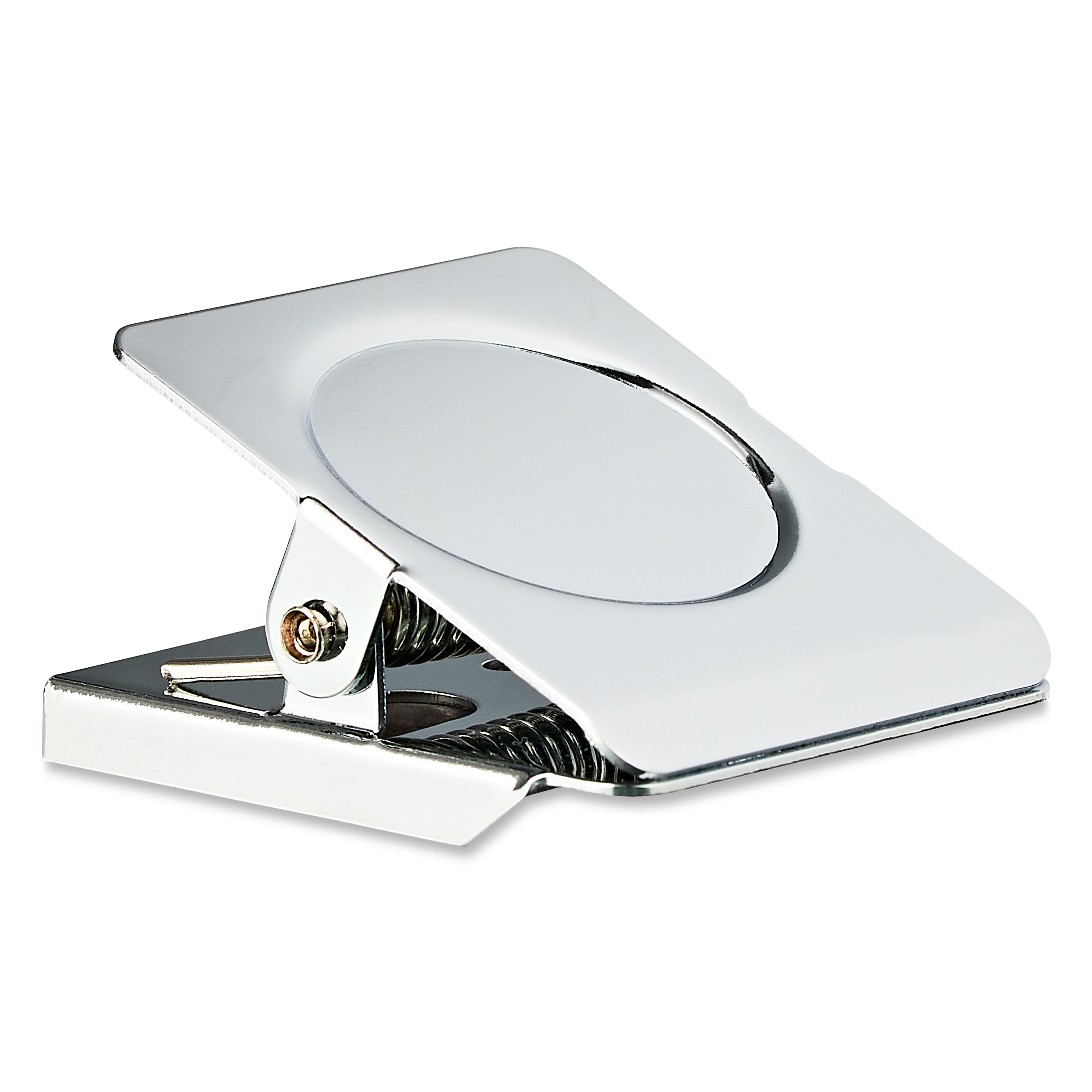 Pen+Gear Square Magnetic Clips, Silver, 2 Pack, Stainless Steel