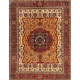 thumbnail image 1 of Ahgly Company Indoor Rectangle Abstract Saffron Red Abstract Area Rugs, 2' x 4', 1 of 6