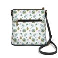 thumbnail image 2 of HELLHERO Green Leaf Pattern Sling Bag, Fashion Shoulder Bag PU Leather Waterproof Casual Shoulder Bag for Daily Shopping, 2 of 6