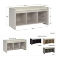 Ameriwood Home Collingwood Entryway Storage Bench with Cushion
