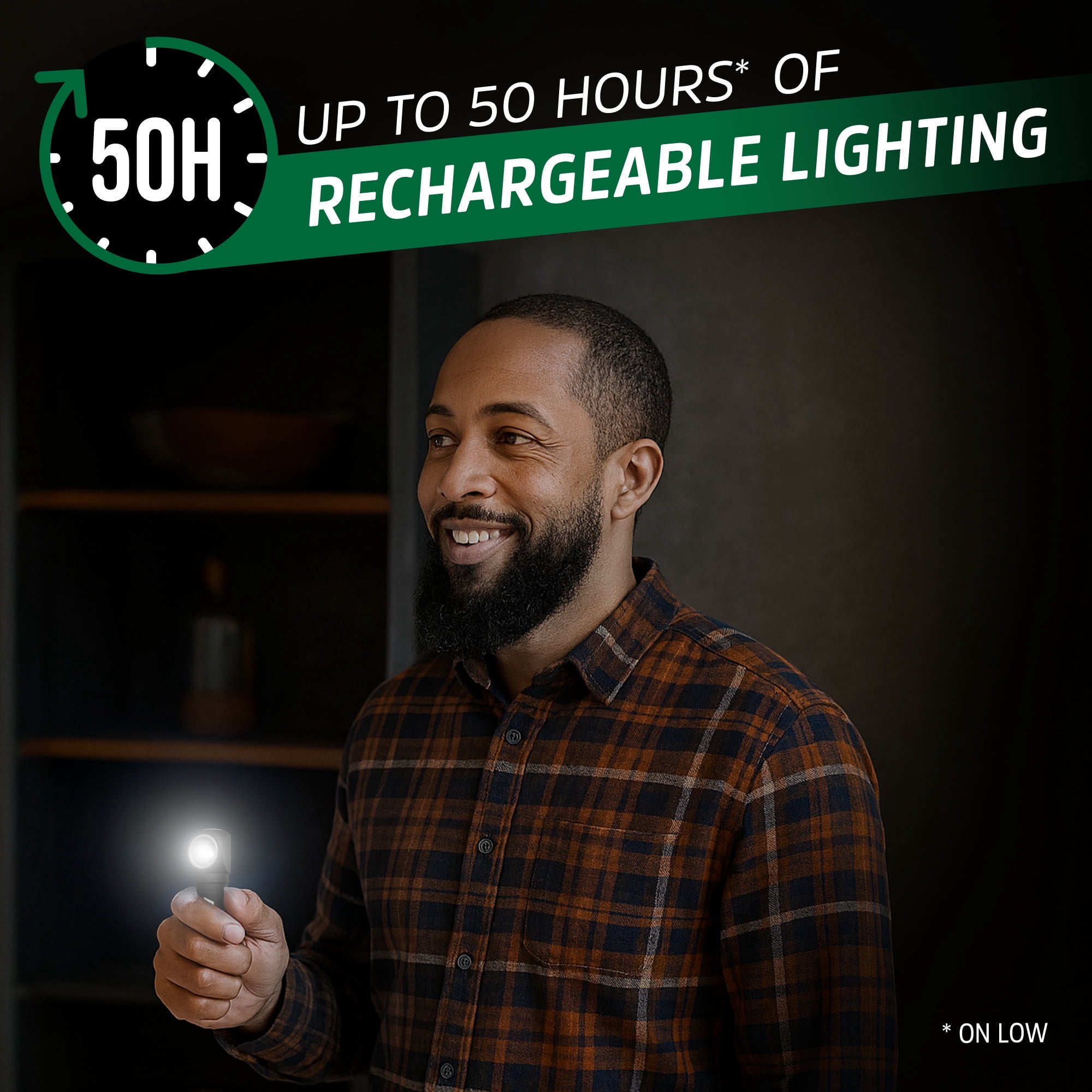 Energizer High Lumen Hybrid Rechargeable Headlamp