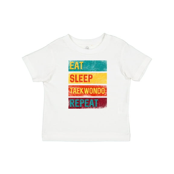 Inktastic Martial Arts Eat Sleep Taekwondo Repeat Boys or Girls Baby T-Shirt
